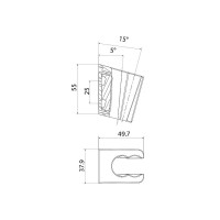 Держатель для лейки Iddis Optima Home 080CP00i53, хром