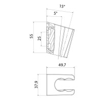Держатель для лейки Iddis Optima Home 080GL00i53, графит