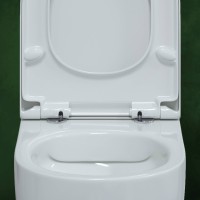 Унитаз BERGES подвесной EGO Rimless 49см, сиденье дюропласт Toma SO, микролифт, быстросъем