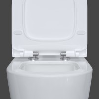 Унитаз BERGES подвесной MASCON Rimless 57 см, сиденье дюропласт Toma Slim SO, микролифт, быстросъем