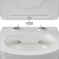 Унитаз подвесной BERGES VITA Rimless 49 см, сиденье дюропласт, микролифт, быстросьем
