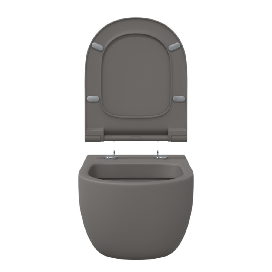 EGO XL, матовый серый, микролифт, быстросъёмное