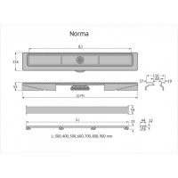 Душевой лоток Berges C1 Norma 500