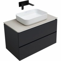 Тумба под раковину Allen Brau Infinity 1.21001.AM, 85 см, подвесная, антрацит матовый