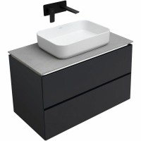 Тумба под раковину Allen Brau Infinity 1.21001.AM, 85 см, подвесная, антрацит матовый