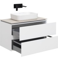 Тумба под раковину Allen Brau Infinity 1.21001.WM, 85 см, подвесная, белый матовый