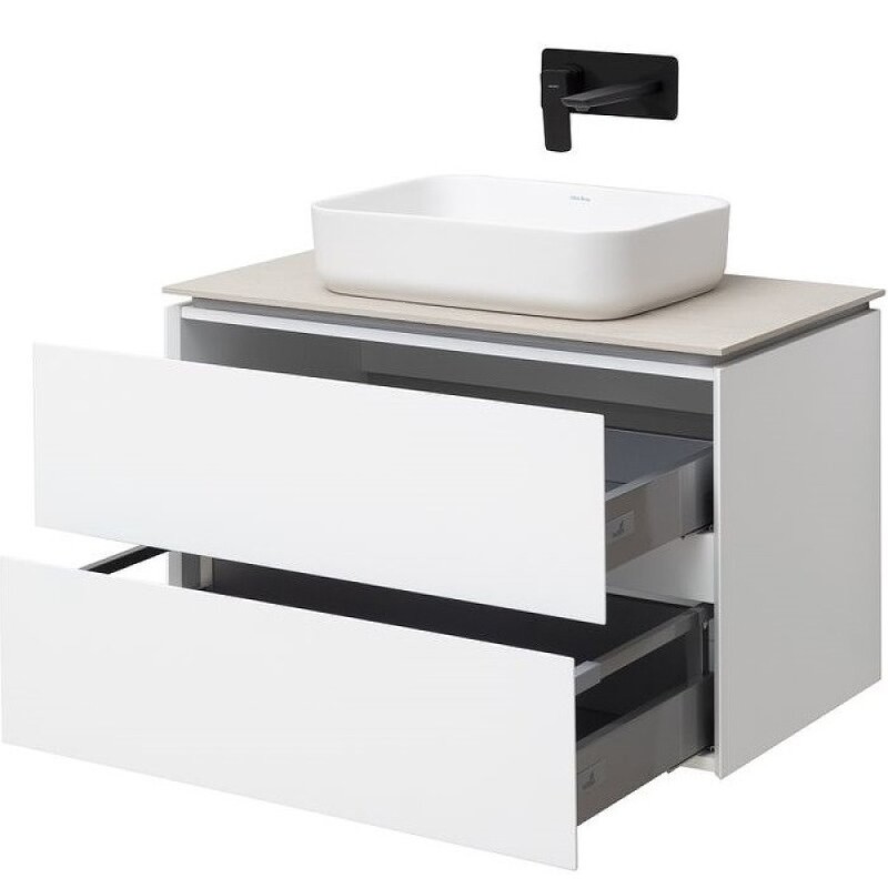 Тумба под раковину Allen Brau Infinity 1.21001.WM, 85 см, подвесная, белый матовый