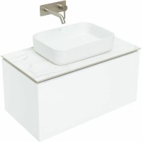 Тумба под раковину Allen Brau Infinity 1.21002.WM, 85 см, подвесная, белый матовый