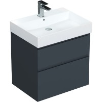 Тумба под раковину Allen Brau Infinity 1.210024.AM, 60 см, подвесная, антрацит матовый