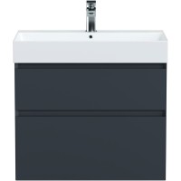 Тумба под раковину Allen Brau Infinity 1.210025.AM, 70 см, подвесная, антрацит матовый