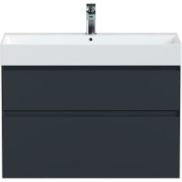 Тумба под раковину Allen Brau Infinity 1.210026.AM, 85 см, подвесная, антрацит матовый