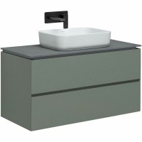 Тумба под раковину Allen Brau Infinity 1.21003.CGM, 100 см, подвесная, олива матовый