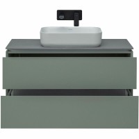 Тумба под раковину Allen Brau Infinity 1.21003.CGM, 100 см, подвесная, олива матовый