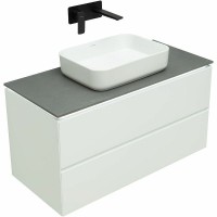 Тумба под раковину Allen Brau Infinity 1.21003.WM, 100 см, подвесная, белый матовый