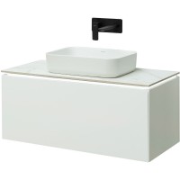 Тумба под раковину Allen Brau Infinity 1.21004.WM, 100 см, подвесная, белый матовый