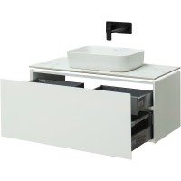 Тумба под раковину Allen Brau Infinity 1.21004.WM, 100 см, подвесная, белый матовый