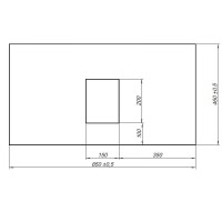 Столешница Allen Brau Infinity 1.21011.M, 85 х 46 см, керамогранит, мрамор