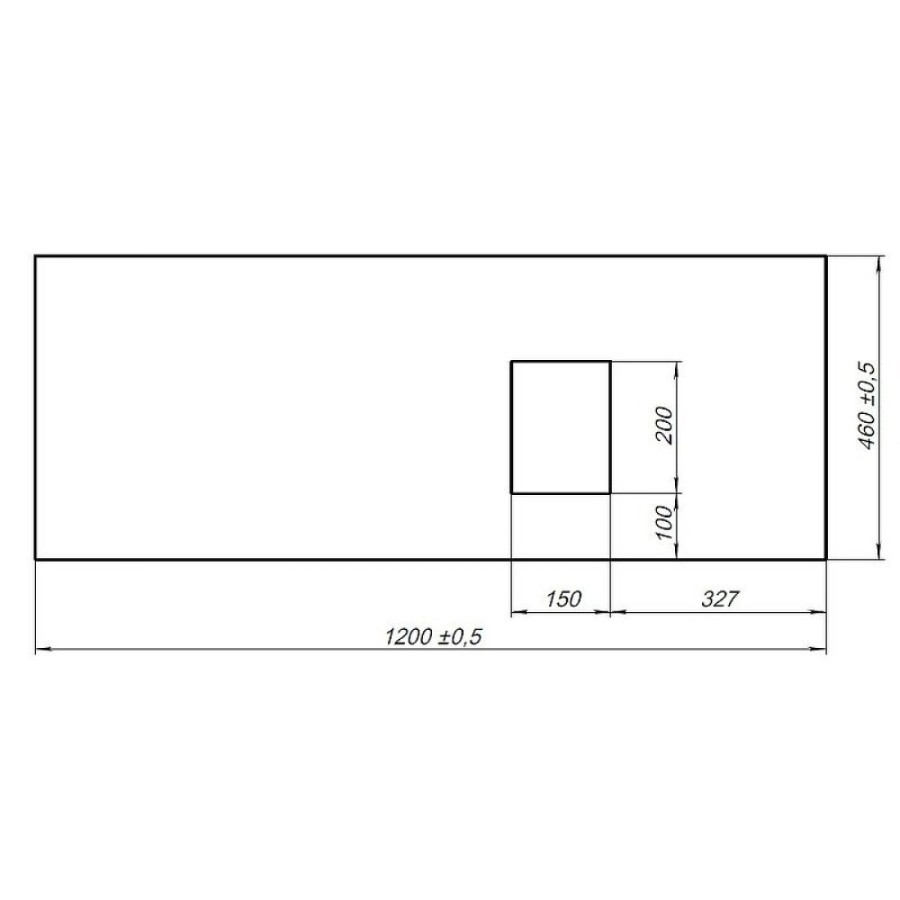 Столешница Allen Brau Infinity 1.21014.B, 120 х 46 см, керамогранит, правая, бежевый