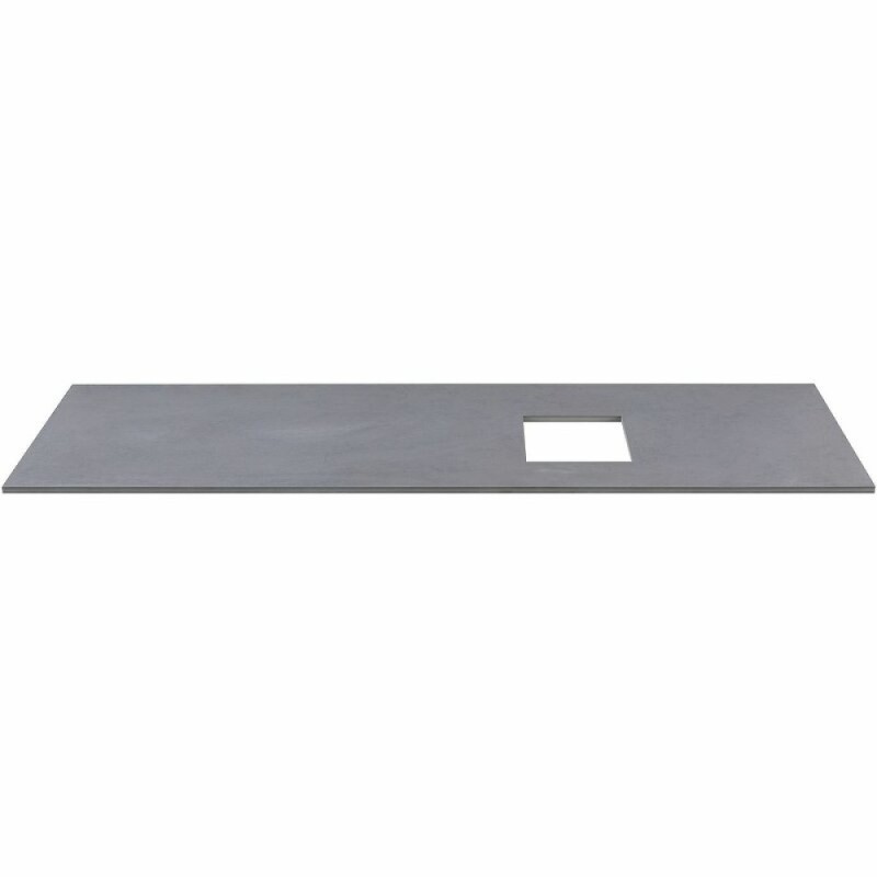 Столешница Allen Brau Infinity 1.21014.G, 120 х 46 см, керамогранит, правая, графит