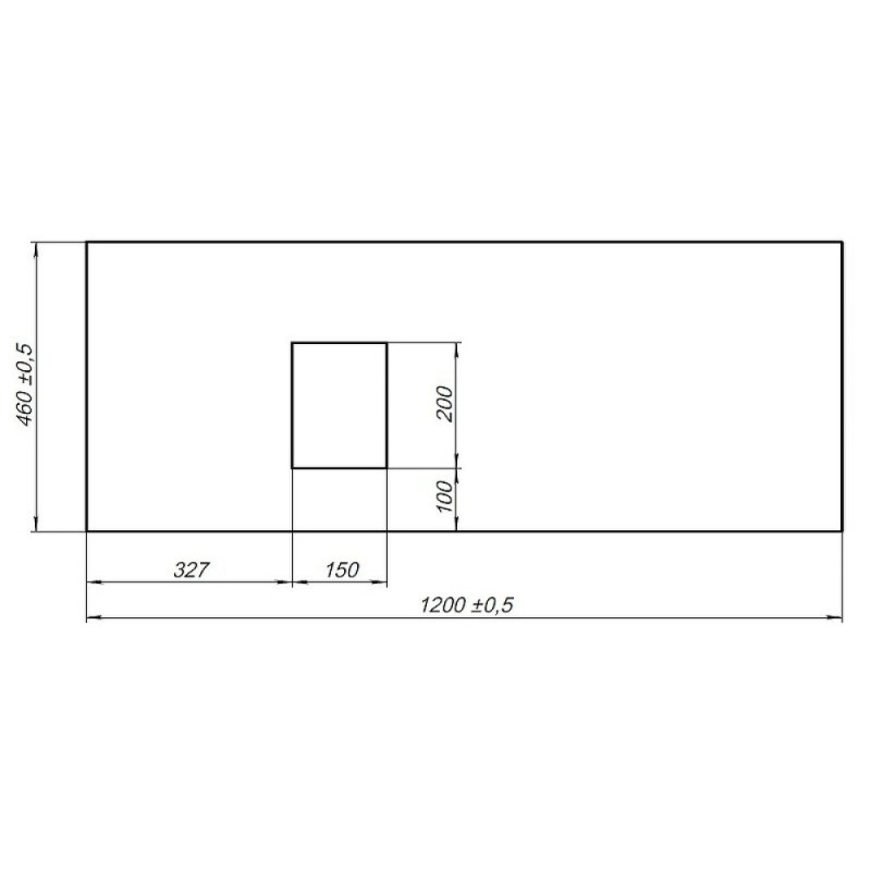 Столешница Allen Brau Infinity 1.21015.K , 120 х 46 см, искусственный камень, левая, белая
