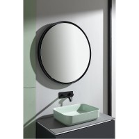 Зеркало Allen Brau Infinity 1.21017.BL, 80 см, с LED-подсветкой, с сенсорным выключателем, черный
