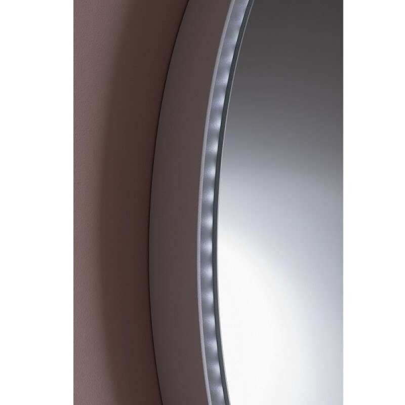 Зеркало Allen Brau Infinity 1.21017.WT, 80 см, с LED-подсветкой, с сенсорным выключателем, белый