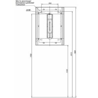 Зеркало Allen Brau Infinity 1.21018.BL, 60 см, с LED-подсветкой, с сенсорным выключателем, черный
