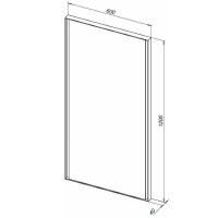 Зеркало Allen Brau Infinity 1.21020.BL, 60 см, с LED-подсветкой, с сенсорным выключателем, черный