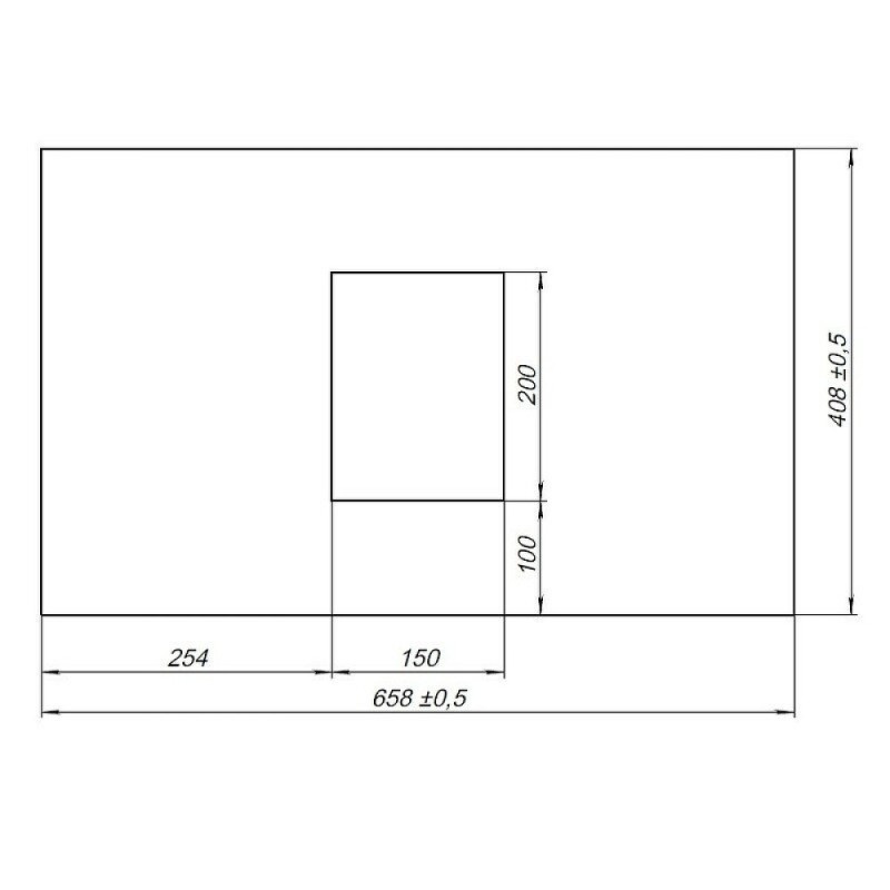 Столешница Allen Brau Priority 1.31009.G-S, 65.8 х 40.8 см, керамогранит, серый структ