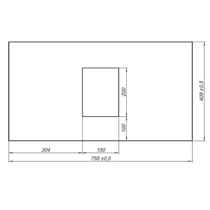 Столешница Allen Brau Priority 1.31010.G, 75.8 х 40.8 см, керамогранит, графит