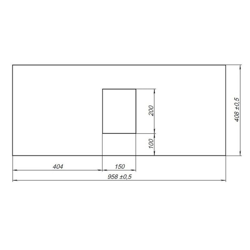 Столешница Allen Brau Priority 1.31011.G, 95.8 х 40.8 см, керамогранит, графит