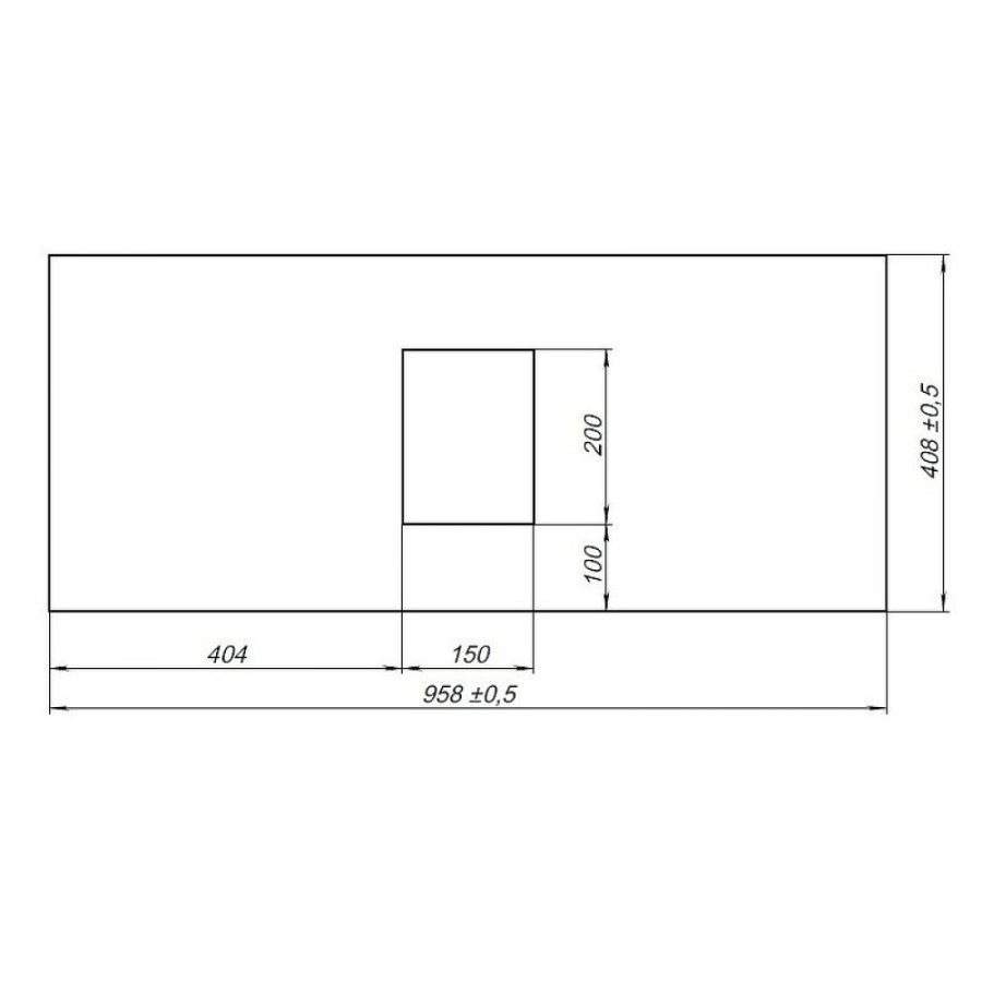 Столешница Allen Brau Priority 1.31011.G, 95.8 х 40.8 см, керамогранит, графит
