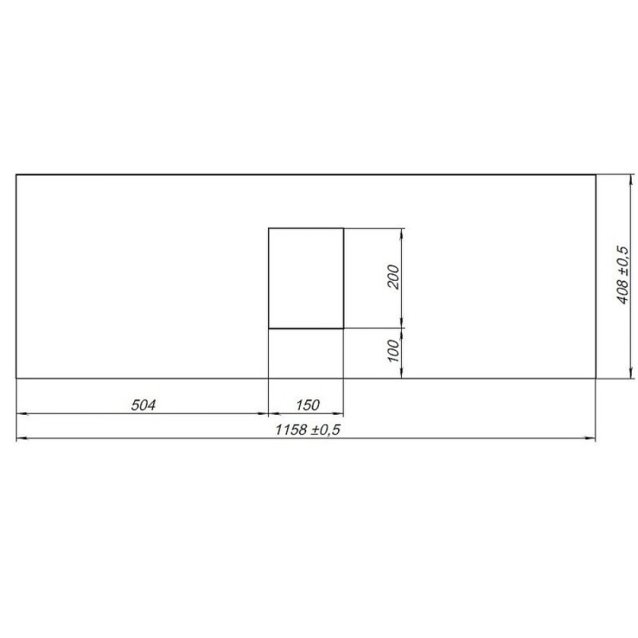 Столешница Allen Brau Priority 1.31012.B-S, 115.8 х 40.8 см, керамогранит, бежевый структ