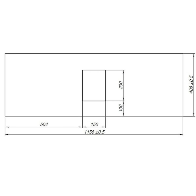 Столешница Allen Brau Priority 1.31012.G-S, 115.8 х 40.8 см, керамогранит, серый структ