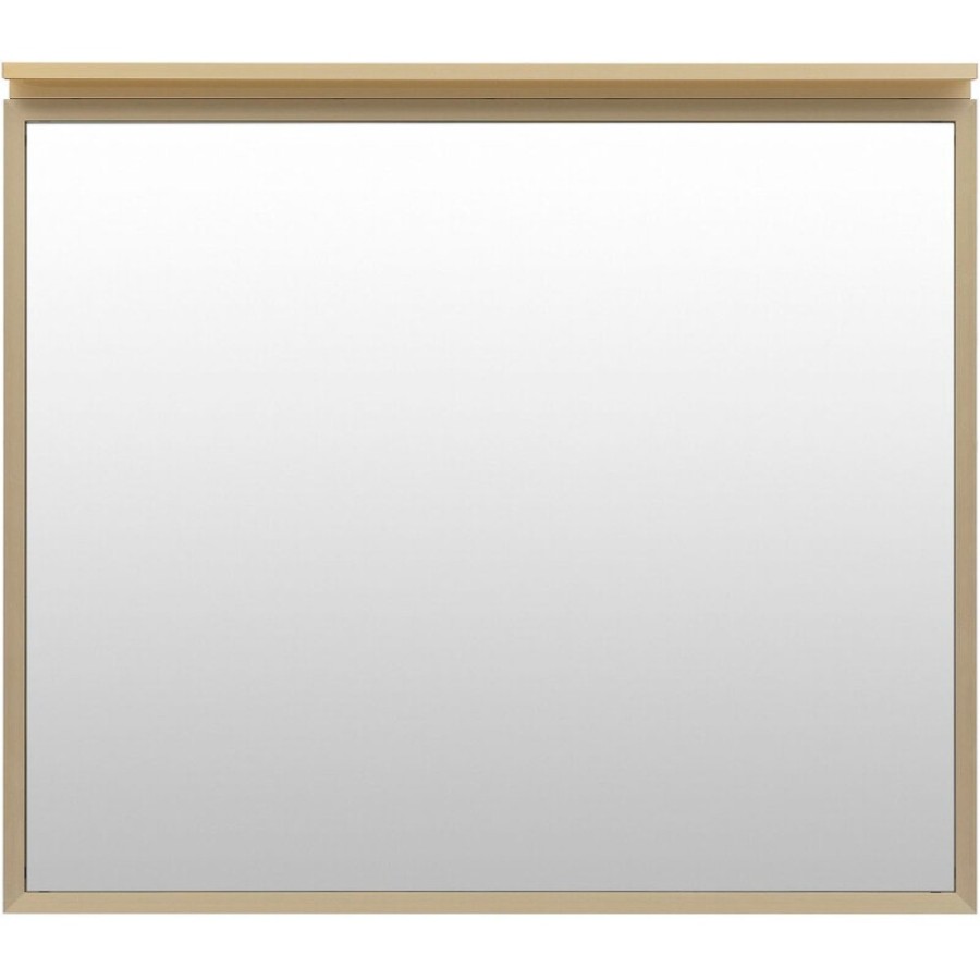 Зеркало Allen Brau Priority 1.31016.03, 90 см, с LED-подсветкой, латунь браш