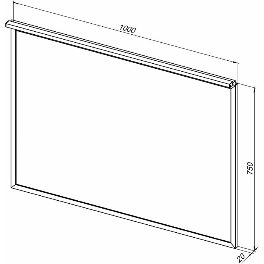 Зеркало Allen Brau Priority 1.31017.03, 100 см, с LED-подсветкой, латунь браш