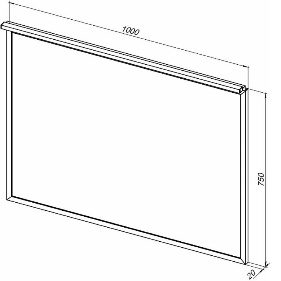 Зеркало Allen Brau Priority 1.31017.60, 100 см, с LED-подсветкой, медь браш