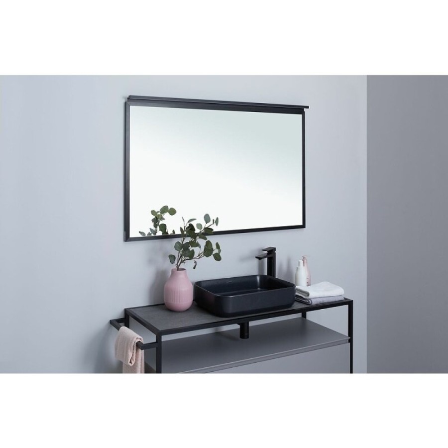 Зеркало Allen Brau Priority 1.31017.BB, 100 см, с LED-подсветкой, черный браш