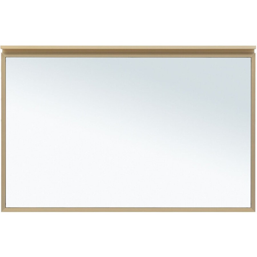 Зеркало Allen Brau Priority 1.31018.03, 120 см, с LED-подсветкой, латунь браш