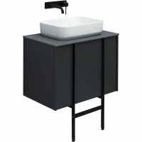 Тумба под раковину Allen Brau Reality 1.32004.AM, 70 см, подвесная, антрацит матовый
