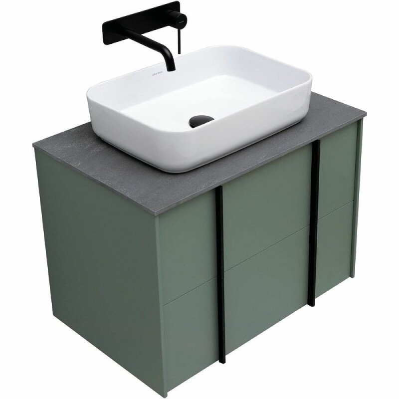 Тумба под раковину Allen Brau Reality 1.32004.CGM, 70 см, подвесная, олива матовый