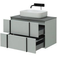 Тумба под раковину Allen Brau Reality 1.32005.PWM, 80 см, подвесная, папирус матовый