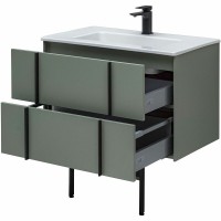 Тумба под раковину Allen Brau Reality 1.32005.CGM, 80 см, подвесная, олива матовый