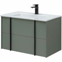 Тумба под раковину Allen Brau Reality 1.32005.CGM, 80 см, подвесная, олива матовый