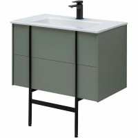 Тумба под раковину Allen Brau Reality 1.32005.CGM, 80 см, подвесная, олива матовый
