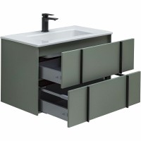 Тумба под раковину Allen Brau Reality 1.32005.CGM, 80 см, подвесная, олива матовый