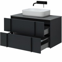 Тумба под раковину Allen Brau Reality 1.32006.AM, 90 см, подвесная, антрацит матовый