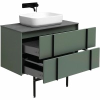 Тумба под раковину Allen Brau Reality 1.32006.CGM, 90 см, подвесная, олива матовый