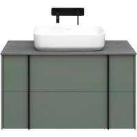 Тумба под раковину Allen Brau Reality 1.32006.CGM, 90 см, подвесная, олива матовый