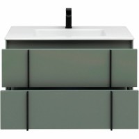 Тумба под раковину Allen Brau Reality 1.32006.CGM, 90 см, подвесная, олива матовый